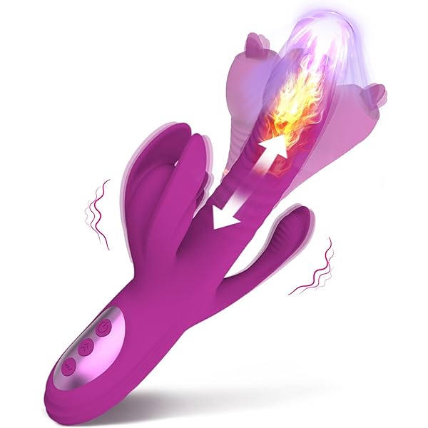 Trident 4-in-1 Heating Telescopic Swinging Tongue-licking Vibrator
