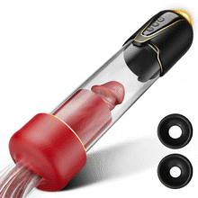 Load image into Gallery viewer, Red Fury Armour – 6 Suctions Penis Pump with Lifelike Mouth &amp; Textured Tunnel