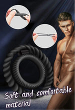 Load image into Gallery viewer, Premium Silicone Dual Stretchy Longer Harder Stronger Erection Cock Ring