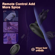 Load image into Gallery viewer, Prostate Massager Anal Toys, BEISAR Butt Plug Male Sex Toys for Men Sex Toy Anal Plug Adult Toys with 9 Tension Shock Flapping Thrusting Vibrating Cock Ring Anal Vibrator Dildo for Men S&amp;M Paddles