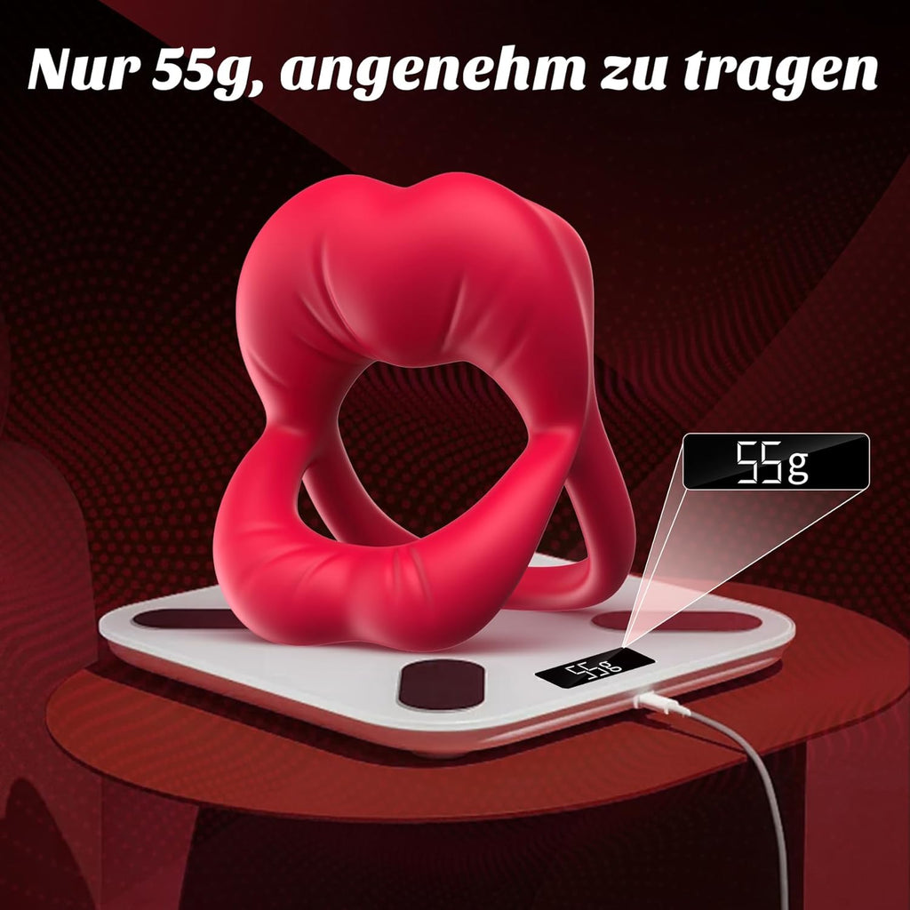 Vibrating Cock Ring Couples Sex Toys, Penis Ring Male Vibratar Toys with Clitoris Stimulate, Cockring with 10 Vibrations Sex Toýs for Man Couples